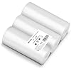 [2024 New] 11" x 50' 3 Rolls, Vacuum Sealer Rolls Bags for Food, Great for Food Storage, Sous Vide and Meal Prep, Wevac Lite