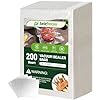 Vacuum Sealer Bags, 200 Quart BPA Free 8x12 Inch Vacuum Seal Bags for Food Saver, Seal a Meal, Weston. Heavy Duty Commercial Grade Vacuum Food Storage Bags for Sous Vide Freezer Vac Storage Meal Prep