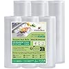 KitchenBoss Vacuum Sealer Bags Rolls: for Food- 6 Packs 3 Rolls 8" x 20' and 3 Rolls 11" x 20' Seal Bags Commercial Grade BPA-Free Heavy-Duty Food Vac Bags for Food Storage, Sous Vide and Freezer Safe