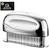 Meat Tenderizer Tool, Ultra Sharp Needle Blades 100% Stainless-Steel, Heavy-Duty Kitchen Gadgets, Hand Held Meat Tenderizer Needle Tool, Cooking Gadget for Tenderizing Chicken, Steak, Veal, BBQ