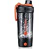 VOLTRX Electric Protein Shaker Bottle - USB Rechargeable Mixer Cup for Shakes and Meal Replacements, BPA-Free Tritan, 24oz