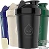 diliqua 4 PACK, 20 oz Shaker Bottles for Protein Mixes | BPA-Free & Dishwasher Safe | 4 small protein shaker bottle | Shaker Cups for protein shakes | Blender Shaker Bottle Pack