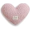 DEMDACO Pale Pink Soft Heart Shaped 10 x 11 inch Plush Polyester Decorative Throw Giving Pillow
