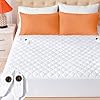 Heated Mattress Pad Queen Size Quilted Electric Mattress Pad with 9 Heat Settings Controller Electric Bed Warmer Fit Up to 21 Inch