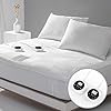 Queen Size Electric Heated Mattress Pad 10 Heat Settings Dual Control with Memory Timer for 1-12 Hours Auto Off, Lighted Button