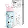 Simple Modern Disney Princess Kids Water Bottle with Straw Lid | Reusable Insulated Stainless Steel Cup for Girls, School | Summit Collection | 14oz, Princesses Royal Beauty