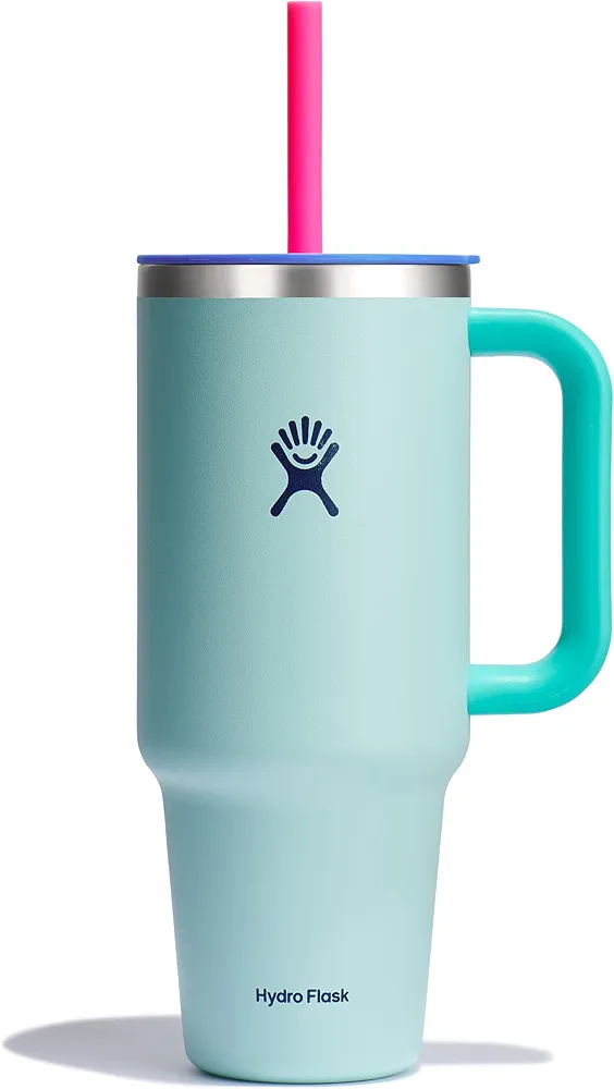 Hydro Flask Travel Tumbler Stainless Steel Insulated Cup with Lid and Straw for Cold Water and Drinks for Sports, School, Work, Car, Travel and Weekends