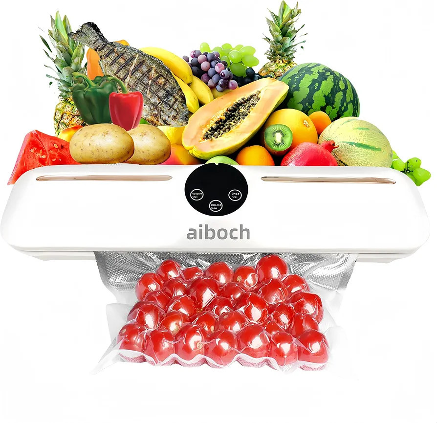 Vacuum Sealer Machine, Vacuum Sealer for Food, Food Vacuum Sealer Machine, 2 Auto Modes, Digital Countdown Display, 30 Bags