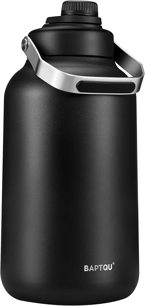 1 Gallon Water Bottle Insulated, Triple Insulation Big 1 Gallon Water Jug 128 oz Insulated Water Bottle with Handle, Metal Large Insulated Water Jug One Gallon Stainless Steel Water Bottles