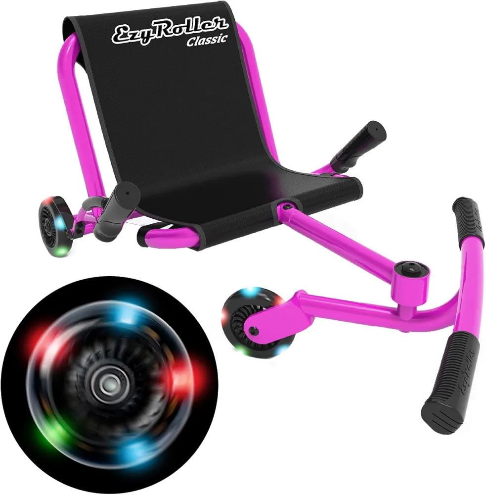 EzyRoller Classic Ride On Scooter and Go Kart for Kids Ages 4+ LED Limited Edition