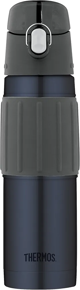 Thermos Vacuum Insulated 18 Ounce Stainless Steel Hydration Bottle, Midnight Blue