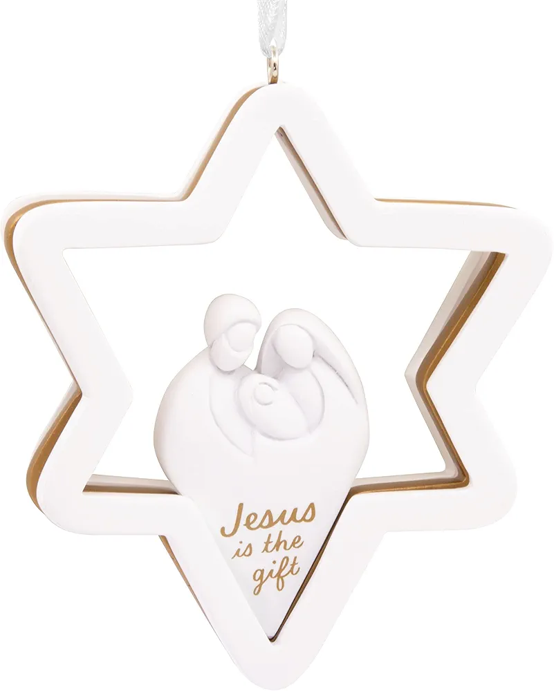 Hallmark Dayspring Jesus is The Gift Star Christmas Ornament