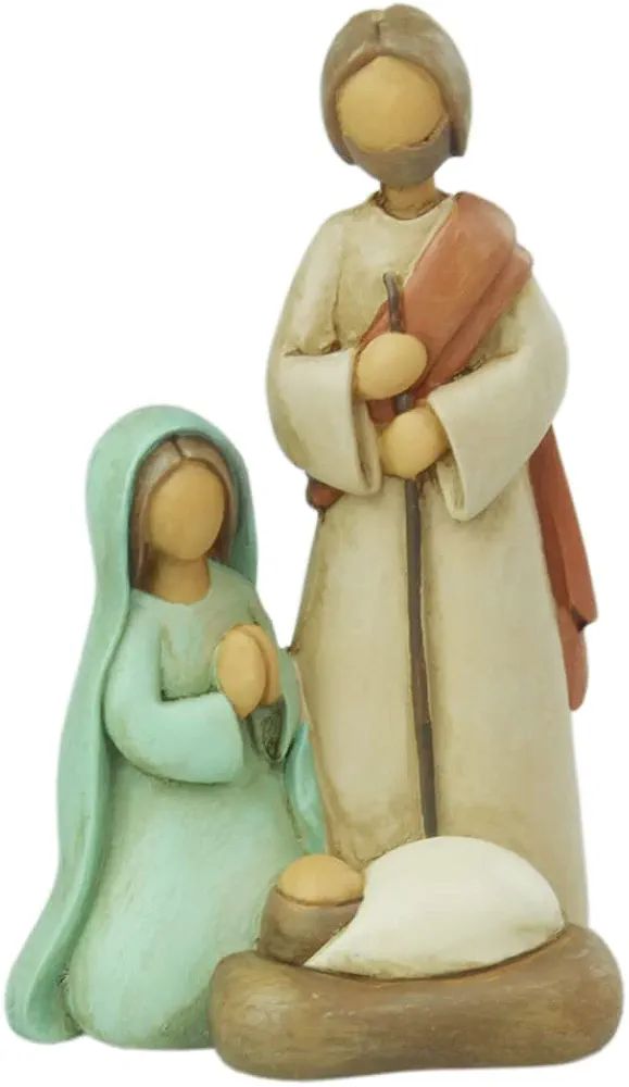 Nativity Set Holy Family Nativity Scene Figurine (Color)