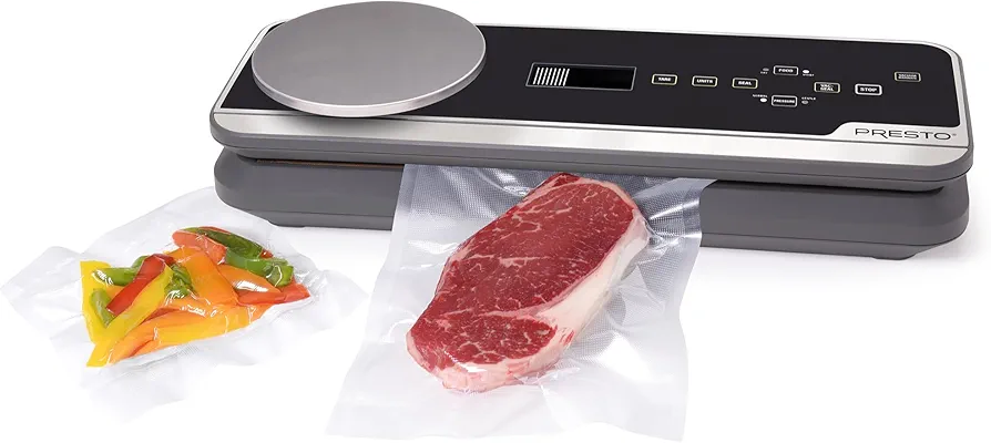 Presto 05623 FreshDaddy Premium Electric Vacuum Sealer with Digital Scale