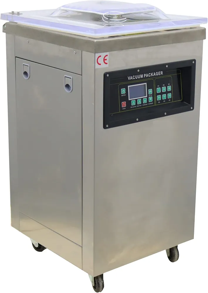 TECHTONGDA Chamber Vacuum Sealing Machine Packaging Sealer Stainless Steel for Food Saving Single Chamber DZ500 Sealing Length 20inch
