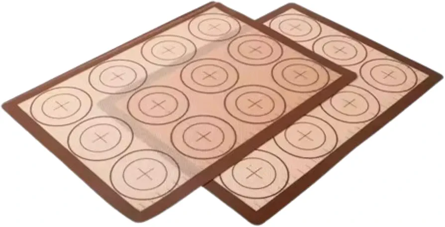2 Pack Baking Sheet Mats Macaron Silicone Baking Mat, (17 x 12 IN) Non-stick Silicone Baking Sheet for Macarons, Cookies, Pastry