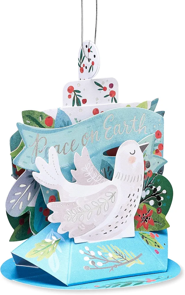 American Greetings Magic Moments Christmas Pop-Up Ornament Collectible Decoration (Peace on Earth)