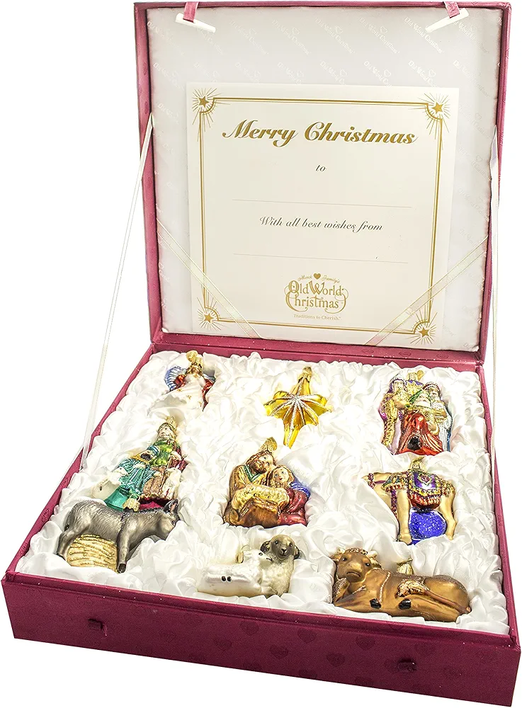 Old World Christmas Nativity Collection Glass Ornament
