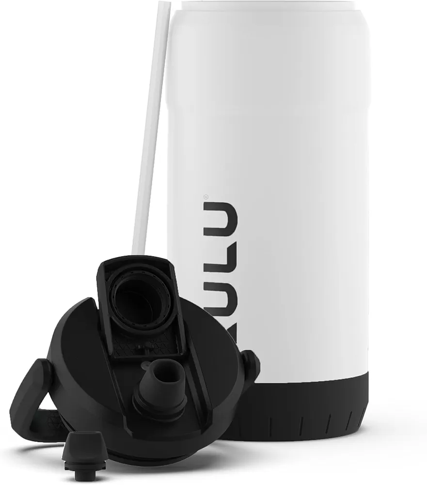 ZULU Goals Vacuum Insulated Large Capacity Stainless Steel Water Bottle | Reusable Jug Thermoses with Carry Handle | Leak-Proof Lid | Perfect for Travel, Workout, Gym, Hiking, Camping | 64oz, 101oz