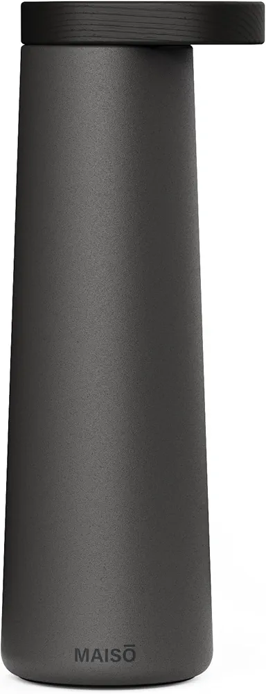 Dark Oak 17oz Bottle | Wood & Insulated Stainless Steel Water Bottle | Cold 24 Hours & Hot 12 Hours | Designed For Your Home