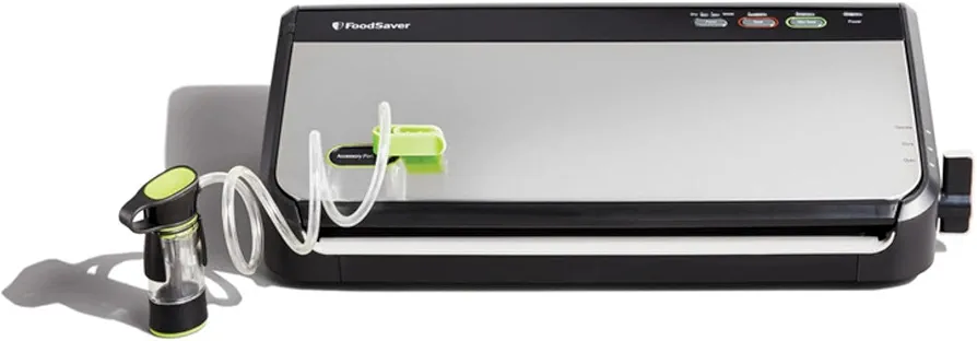 FoodSaver FM2435 Vacuum Sealer Machine with Bonus Handheld Vacuum Sealer and Starter Kit, Safety Certified, Silver