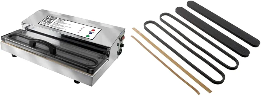 Weston Pro-2300 Commercial Grade Stainless Steel Vacuum Sealer (65-0201), Double Piston Pump, Pro-2300 (Stainless Steel) & Vacuum Sealer Pro Series Maintenance Kit