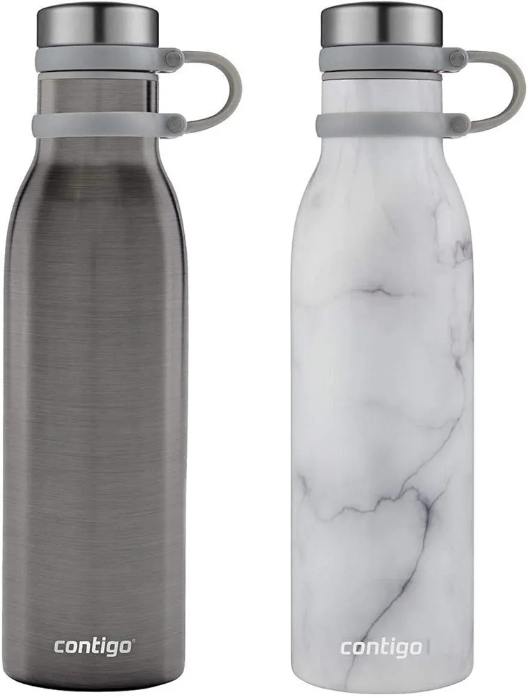 Couture THERMALOCK Vacuum-Insulated Stainless Steel Water Bottle, 20 ounces 2 Pack 2 Colors