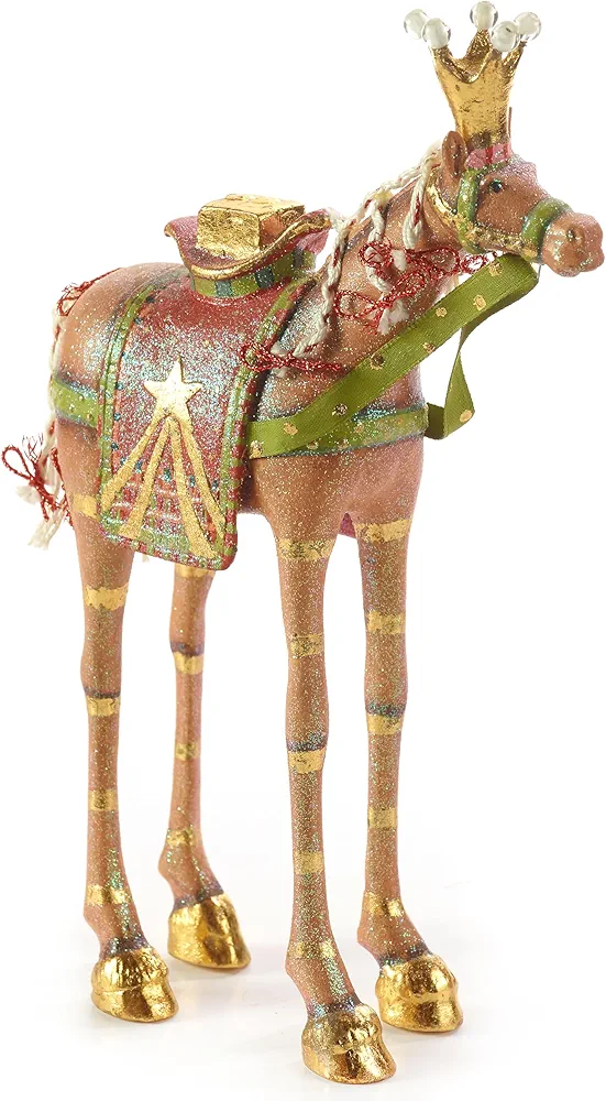 MACKENZIE-CHILDS Patience Brewster Nativity Figurine, Christmas Nativity Home Decor, Golda The Horse