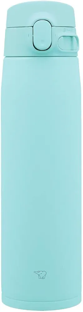 Zojirushi SM-VA72-AM Water Bottle, One-Touch Stainless Steel Mug, Seamless, 24.3 fl oz (720 ml), Mint Blue