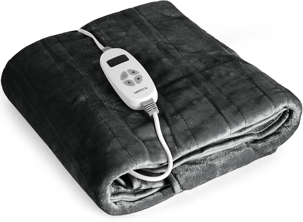 Electric Heated Throw Blanket, 50x60 Inch Size for Ultimate Comfort, Stay Warm and Cozy with This Heated Throw Blanket, Perfect Electric Blanket for Chilly Nights (Dark Gray)