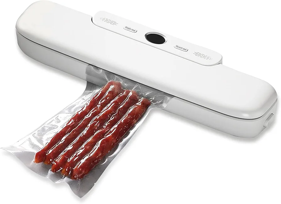 Food Vacuum Sealer Machine, LaType Food Sealer Vacuum Sealer Compact Design Preservation with 10 Vacuum Bags, Automatic Air Sealing for Food Storage.