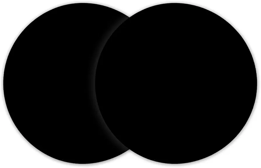 2 Pack Multi-Purpose Silicone Microwave Mat, 12 Inch Non Stick Silicone Baking Mats Oven Mat for Bottom of Oven, Heat Resistant Oven Mat Microwave Trivet Mat （Black)