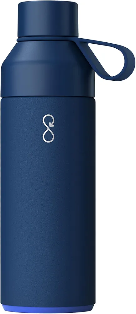 Ocean Bottle - Recycled Stainless Steel Drinks Reusable Water Bottle - Eco-Friendly & Reusable - Ocean Blue - 34 oz