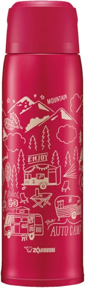 Zojirushi SJ-JS10RA Stainless Steel Bottle Mug, Red